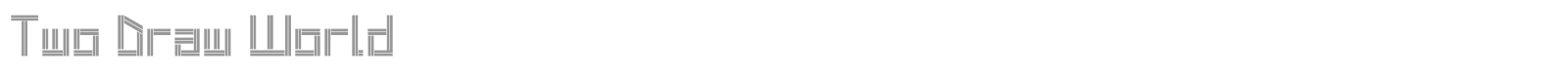 Two Draw World font preview